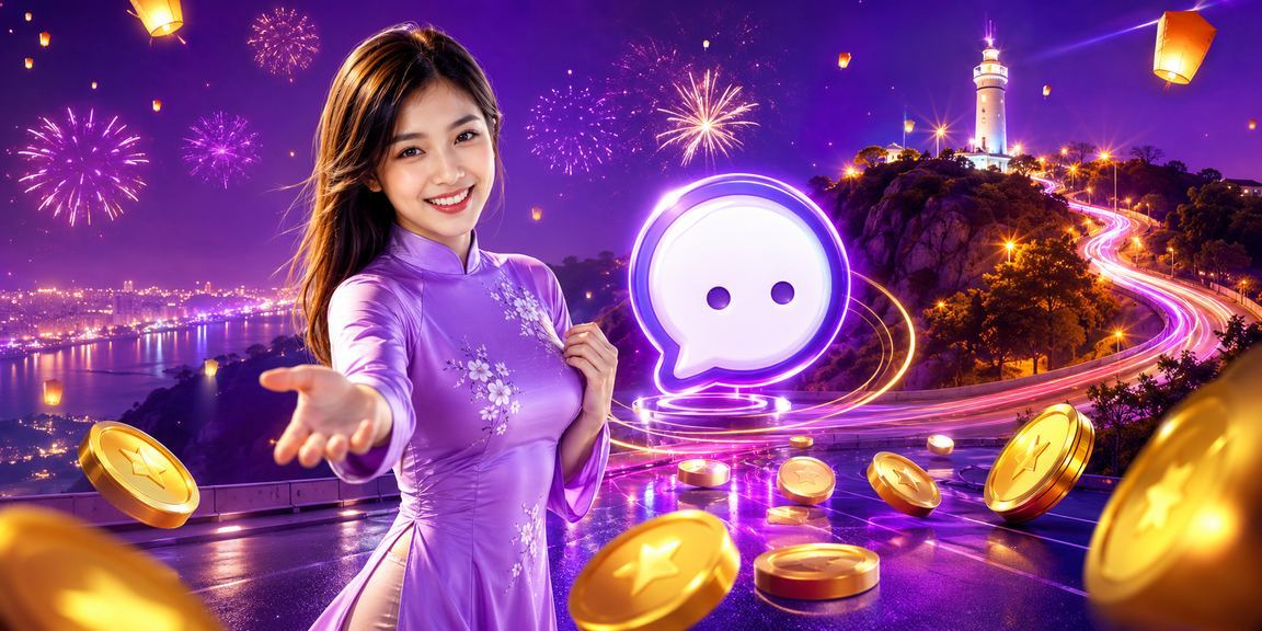 Nền tảng cá cược trực tuyến xsbdi tại Vũng Tàu về đêm với ánh đèn neon